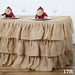 Natural Burlap Ruffled Table Skirt SKT_JUTE_RUF_17