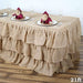 Natural Burlap Ruffled Table Skirt SKT_JUTE_RUF_21