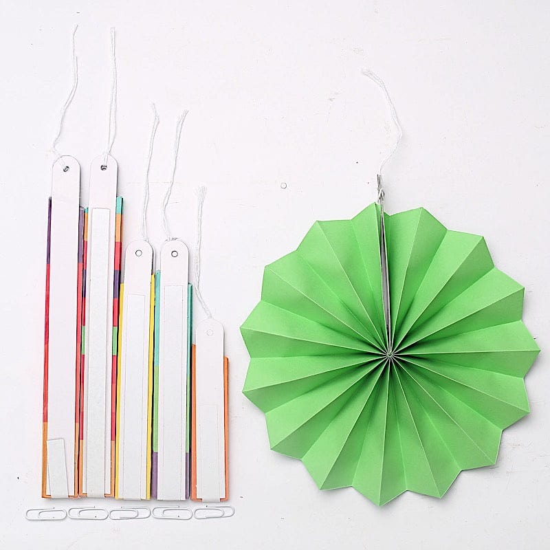 Paper Fans and Garlands with Pom Pom Flowers Backdrop Decorations - Assorted PAP_FAN_012_FSTA