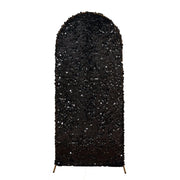 Payette Sequin Fitted Round Top Wedding Arch Backdrop Stand Cover