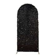 Payette Sequin Fitted Round Top Wedding Arch Backdrop Stand Cover