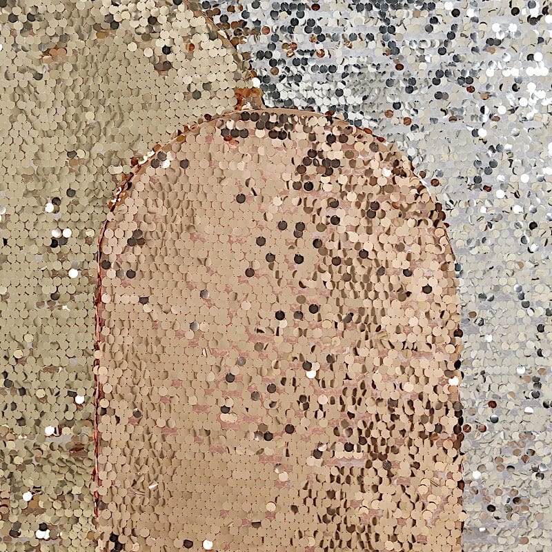 Payette Sequin Fitted Round Top Wedding Arch Backdrop Stand Cover