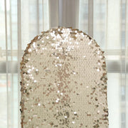 Payette Sequin Fitted Round Top Wedding Arch Backdrop Stand Cover