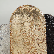 Payette Sequin Fitted Round Top Wedding Arch Backdrop Stand Cover