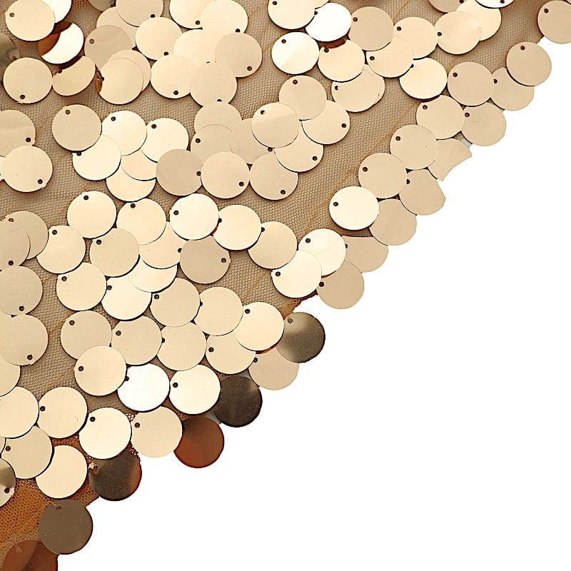 Payette Sequin Fitted Round Top Wedding Arch Backdrop Stand Cover