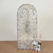 Payette Sequin Fitted Round Top Wedding Arch Backdrop Stand Cover