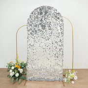 Payette Sequin Fitted Round Top Wedding Arch Backdrop Stand Cover