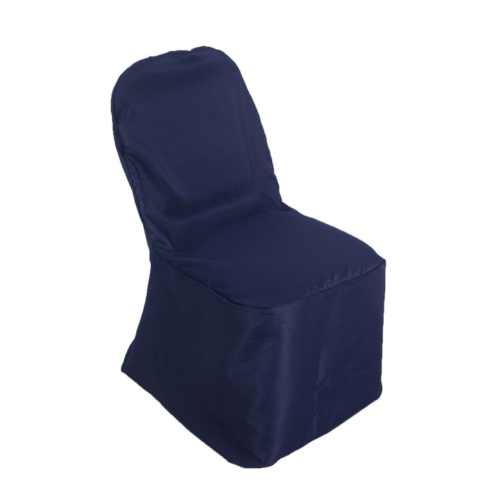 Polyester Banquet Chair Cover Wedding Decorations CHAIR_BANQ_NAVY