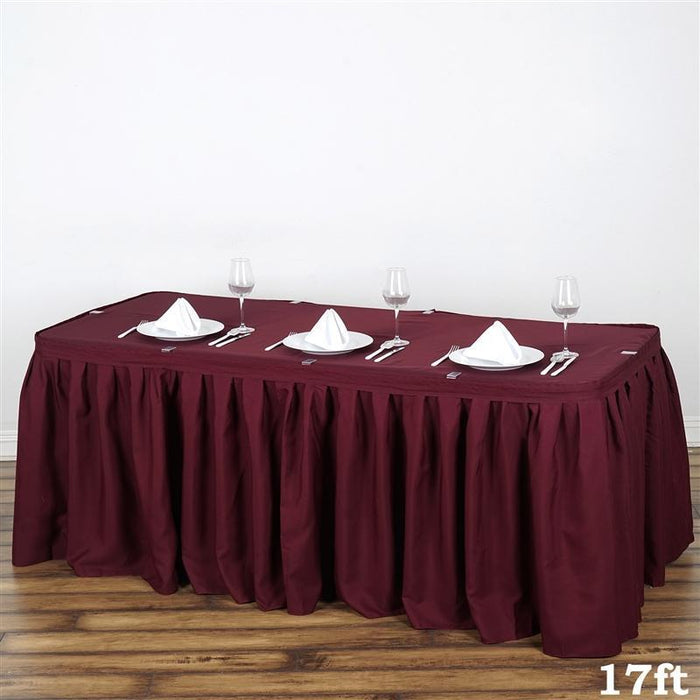 Polyester Banquet Table Skirt SKT_POLY_BURG_17