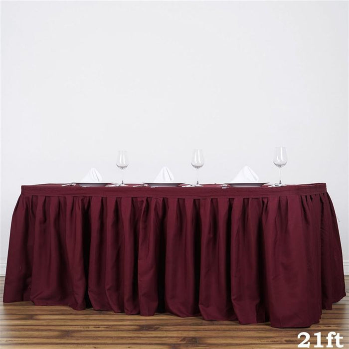 Polyester Banquet Table Skirt SKT_POLY_BURG_21