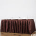 21 feet x 29" Polyester Banquet Table Skirt - Chocolate Brown SKT_POLY_CHOC_21