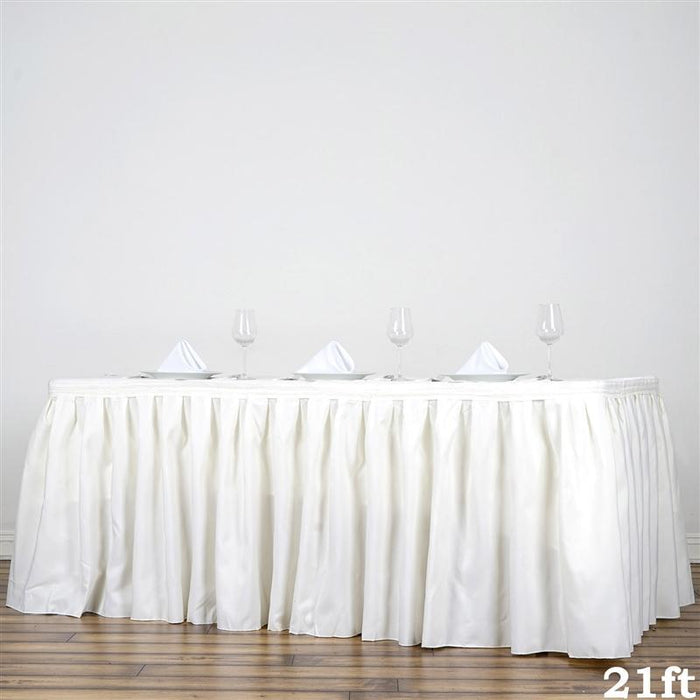 Polyester Banquet Table Skirt SKT_POLY_IVR_21