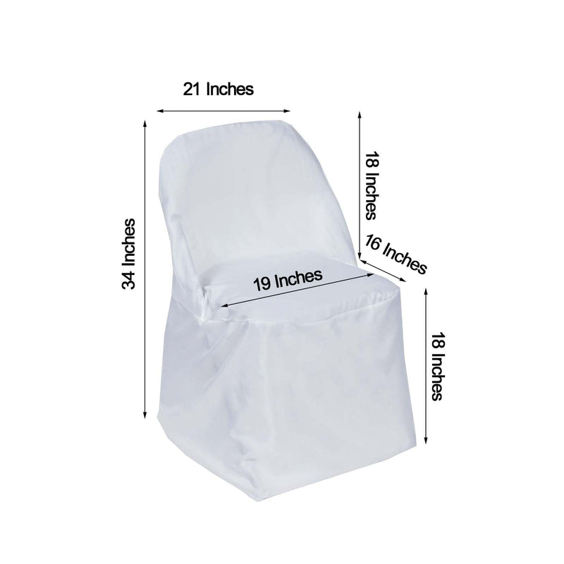 Polyester Folding Chair Cover Wedding Decorations