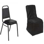Polyester Square Back Chivari Banquet Chair Cover