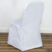 Polyester Square Back Chivari Banquet Chair Cover