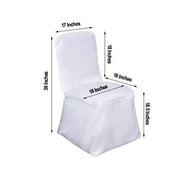 Polyester Square Back Chivari Banquet Chair Cover