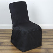 Polyester Square Back Chivari Banquet Chair Cover