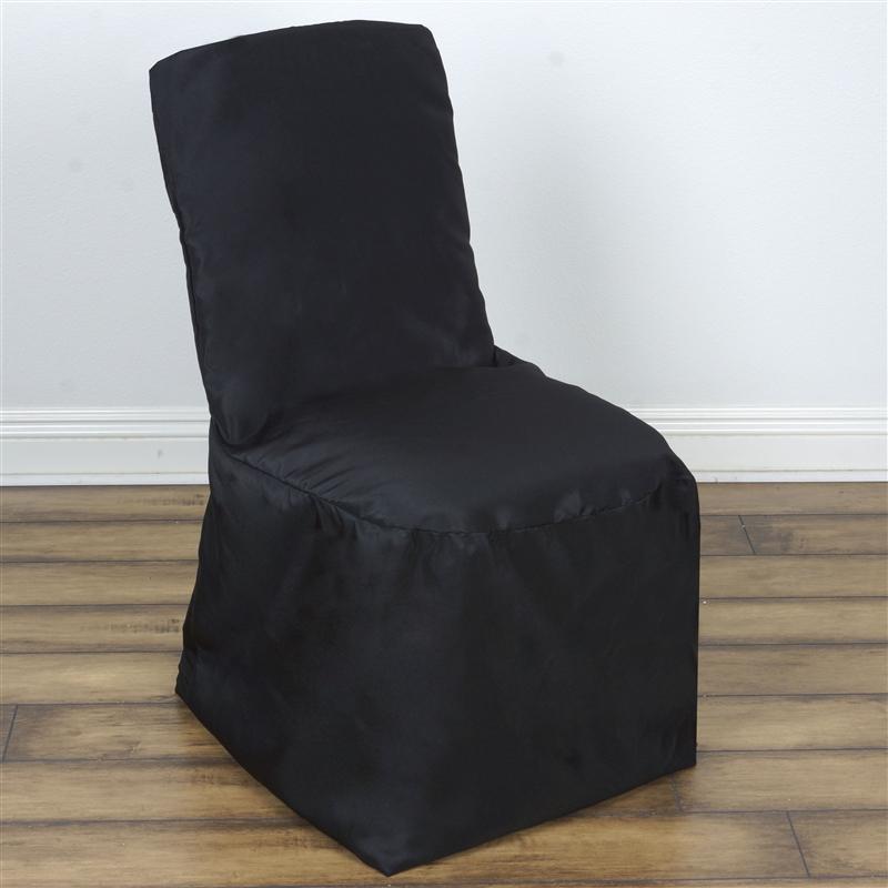 Polyester Square Back Chivari Banquet Chair Cover