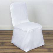 Polyester Square Back Chivari Banquet Chair Cover