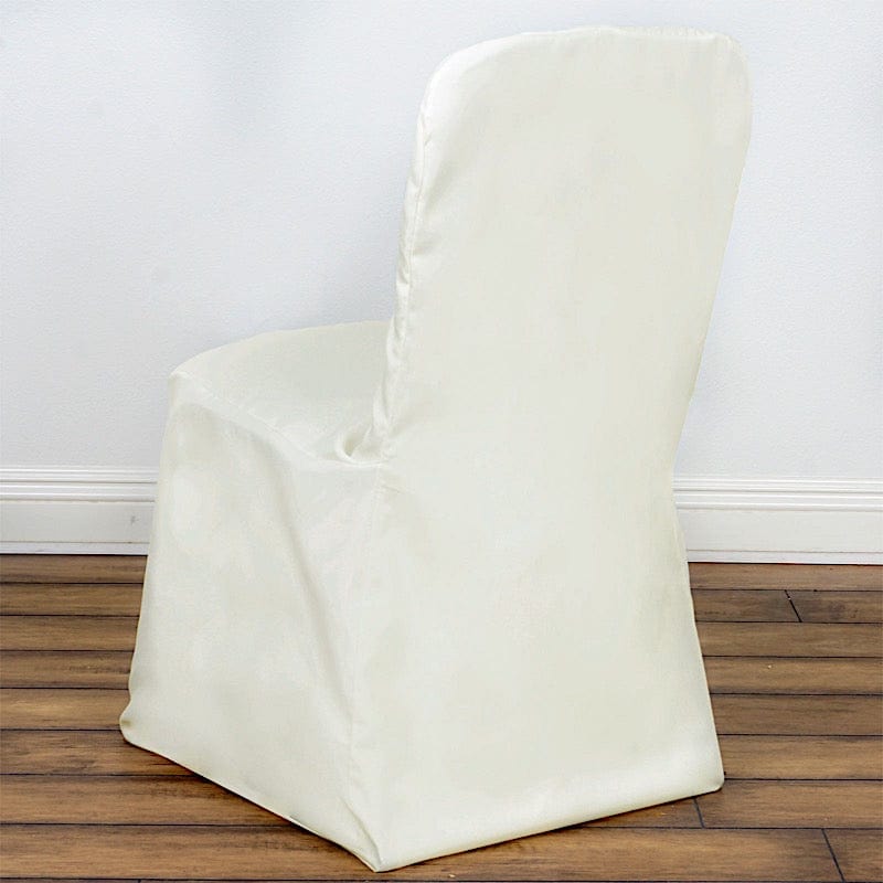 Polyester Square Back Chivari Banquet Chair Cover
