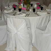 Polyester Universal Chair Cover - White CHAIR_UNIV_POLY_WHT