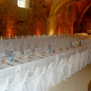 Polyester Universal Chair Cover - White CHAIR_UNIV_POLY_WHT