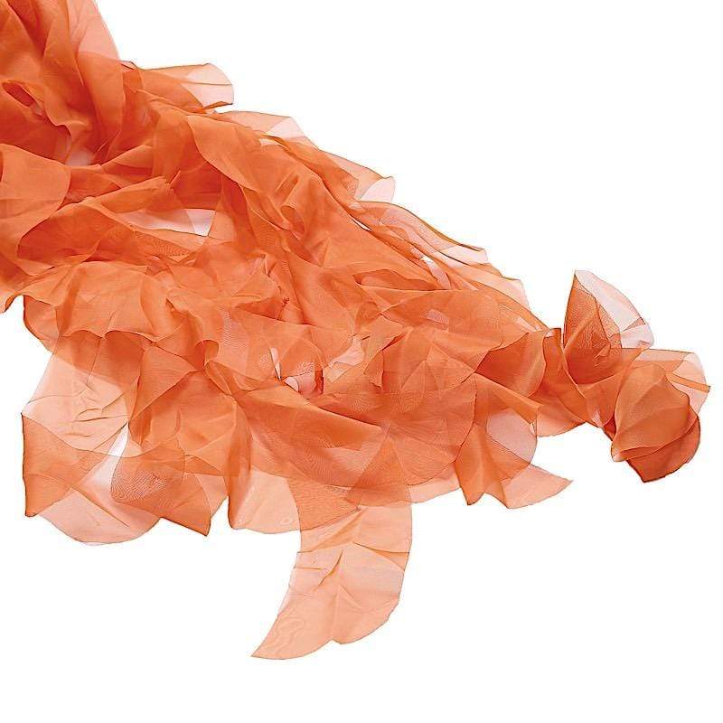 Premium Chair Cover with Curly Chiffon Ruffled Sashes