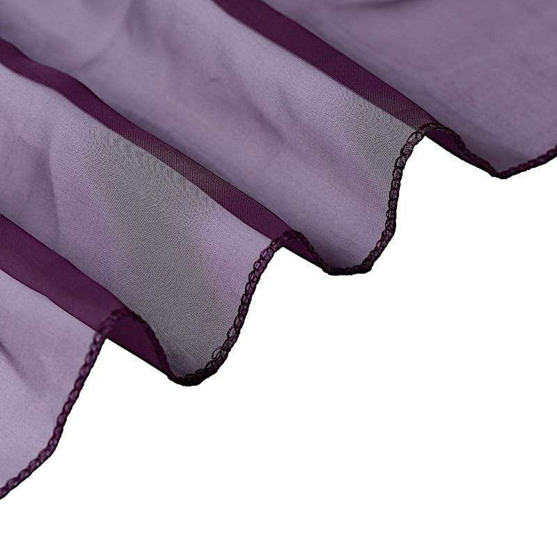 Premium Chair Cover with Curly Chiffon Ruffled Sashes