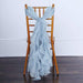 Premium Chair Cover with Curly Chiffon Ruffled Sashes SASH_2403_086