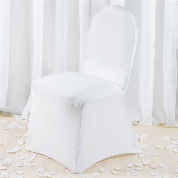 Premium Spandex Banquet Chair Cover Wedding Decorations CHAIRP_SPX_WHT