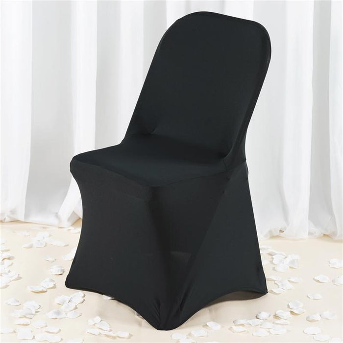 Premium Spandex Folding Chair Cover CHAIRP_SPFD_BLK
