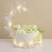 Real Feathers Adjustable Light Up LED Cake Topper - Warm White CAKE_TOP_011_WHT