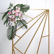Rectangular Geometric Metal Wedding Arch Backdrop Stand - Gold