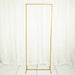 Rectangular Metal Floral Display Frame Wedding Arch Backdrop Stand - Gold