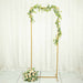 Rectangular Metal Floral Display Frame Wedding Arch Backdrop Stand - Gold