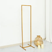 Rectangular Metal Floral Display Frame Wedding Backdrop Stand - Gold