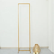 Rectangular Metal Floral Display Frame Wedding Backdrop Stand - Gold