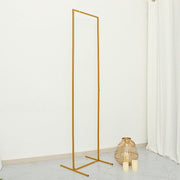 Rectangular Metal Floral Display Frame Wedding Backdrop Stand - Gold