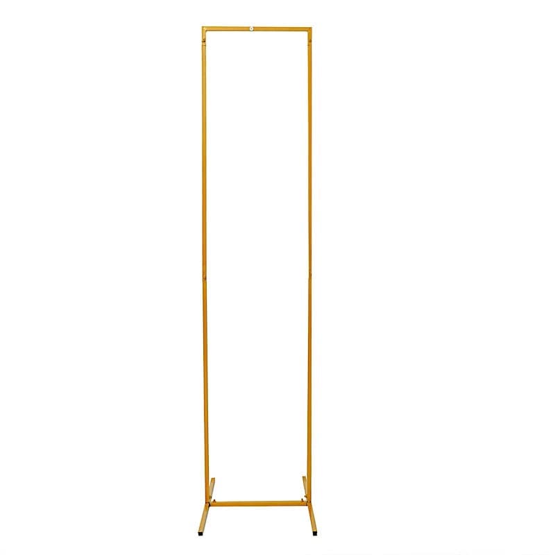 Rectangular Metal Floral Display Frame Wedding Backdrop Stand - Gold IRON_STND05_L_GOLD