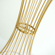 Reversible Trumpet Metal Flower Stand Pedestal Centerpiece - Gold