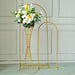 Reversible Trumpet Metal Flower Stand Pedestal Centerpiece - Gold