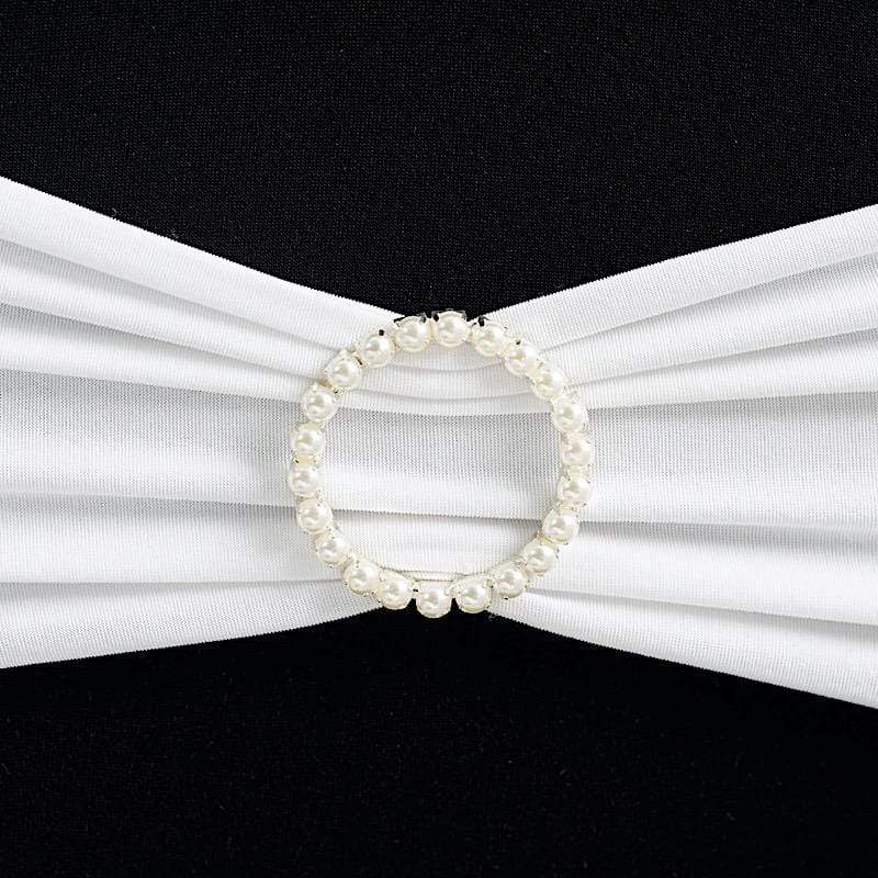 Rhinestones Circle Pin Buckle Chair Decorations