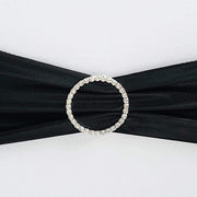 Rhinestones Circle Pin Buckle Chair Decorations SASH_PIN_001