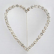 Rhinestones Heart Pin Buckle Chair Decorations SASH_PIN_003