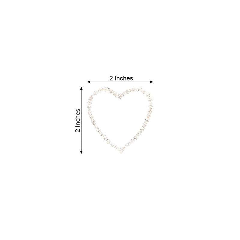 Rhinestones Heart Pin Buckle Chair Decorations SASH_PIN_003