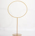 Round Metal Pillar Hoop Ring Flower Stand - Gold WOD_HOPMET7_4_GOLD