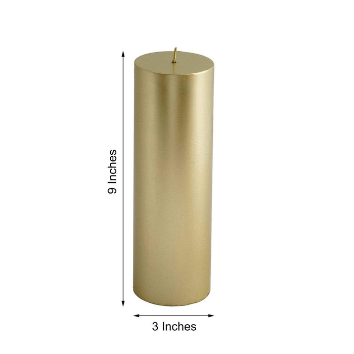 Round Pillar Unscented Candle Wedding Centerpiece