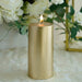 Round Pillar Unscented Candle Wedding Centerpiece CAND_PL001_6_GOLD