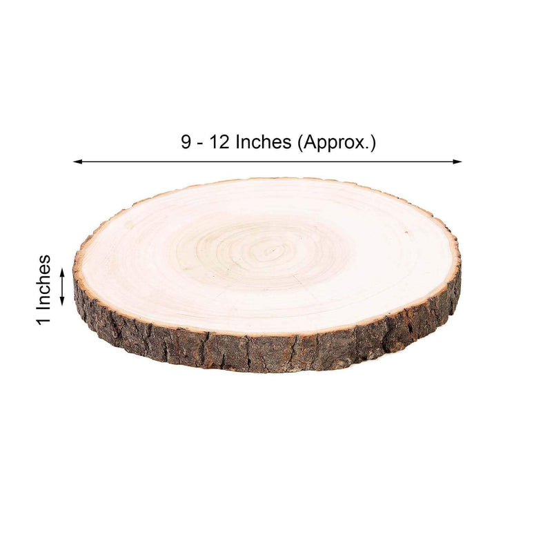 Round Poplar Wood Slices Wedding Centerpieces - Natural
