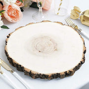 Round Poplar Wood Slices Wedding Centerpieces - Natural